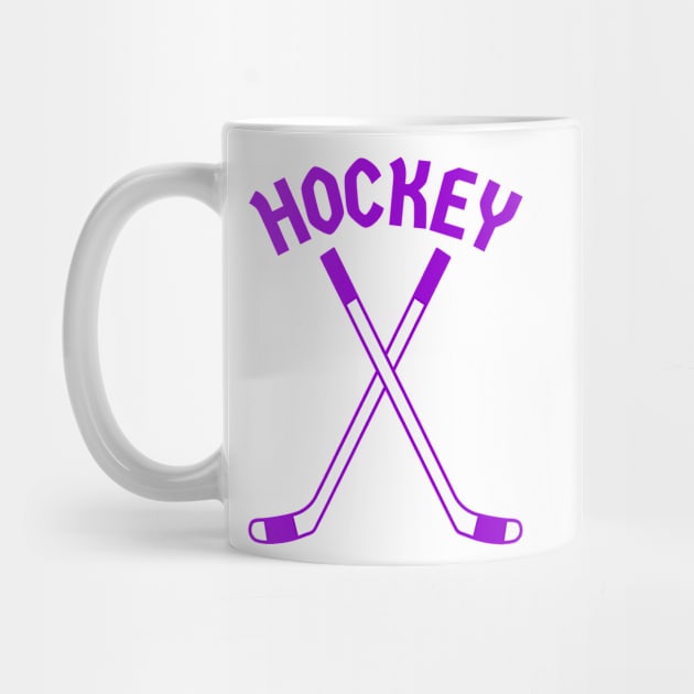 HOCKEY CROSSED STICKS LOGO by HOCKEYBUBBLE